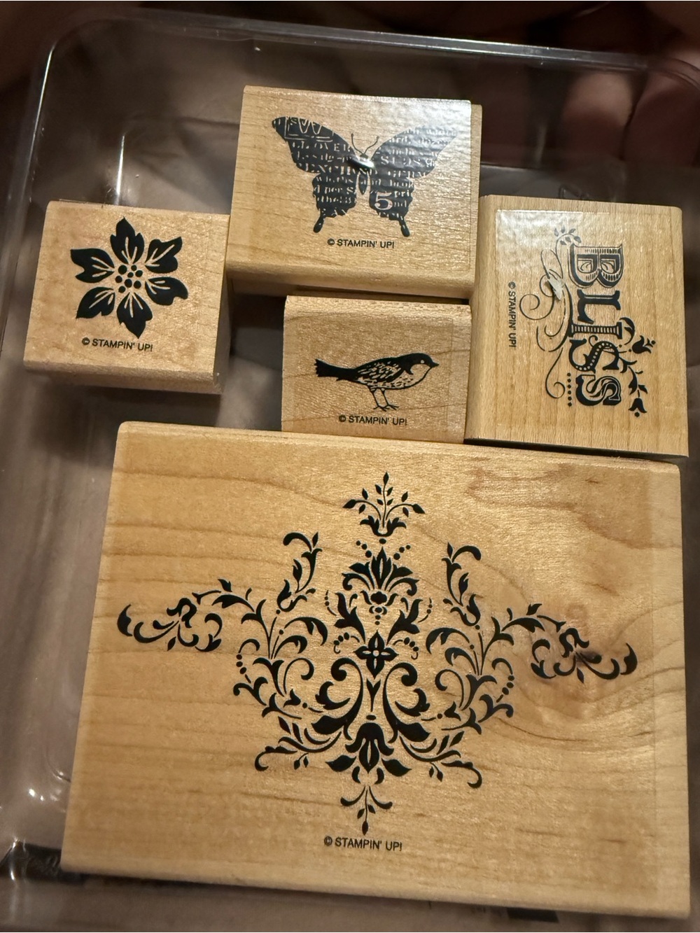 Rubber Stamp set 5 Stampin UP crafts art scrapbooking atcs journaling